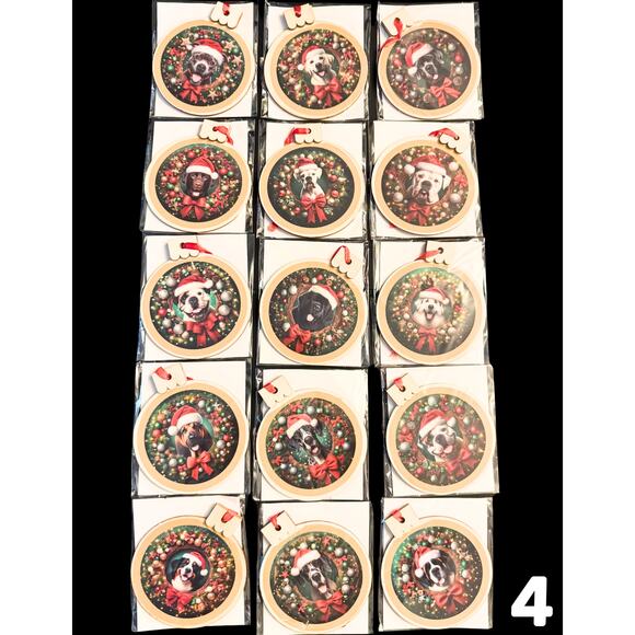 Christmas Dog Themed Prepackaged Ornament Bundles - Picture 1 of 1